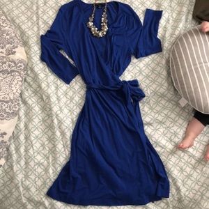 Blue Banana Republic wrap dress